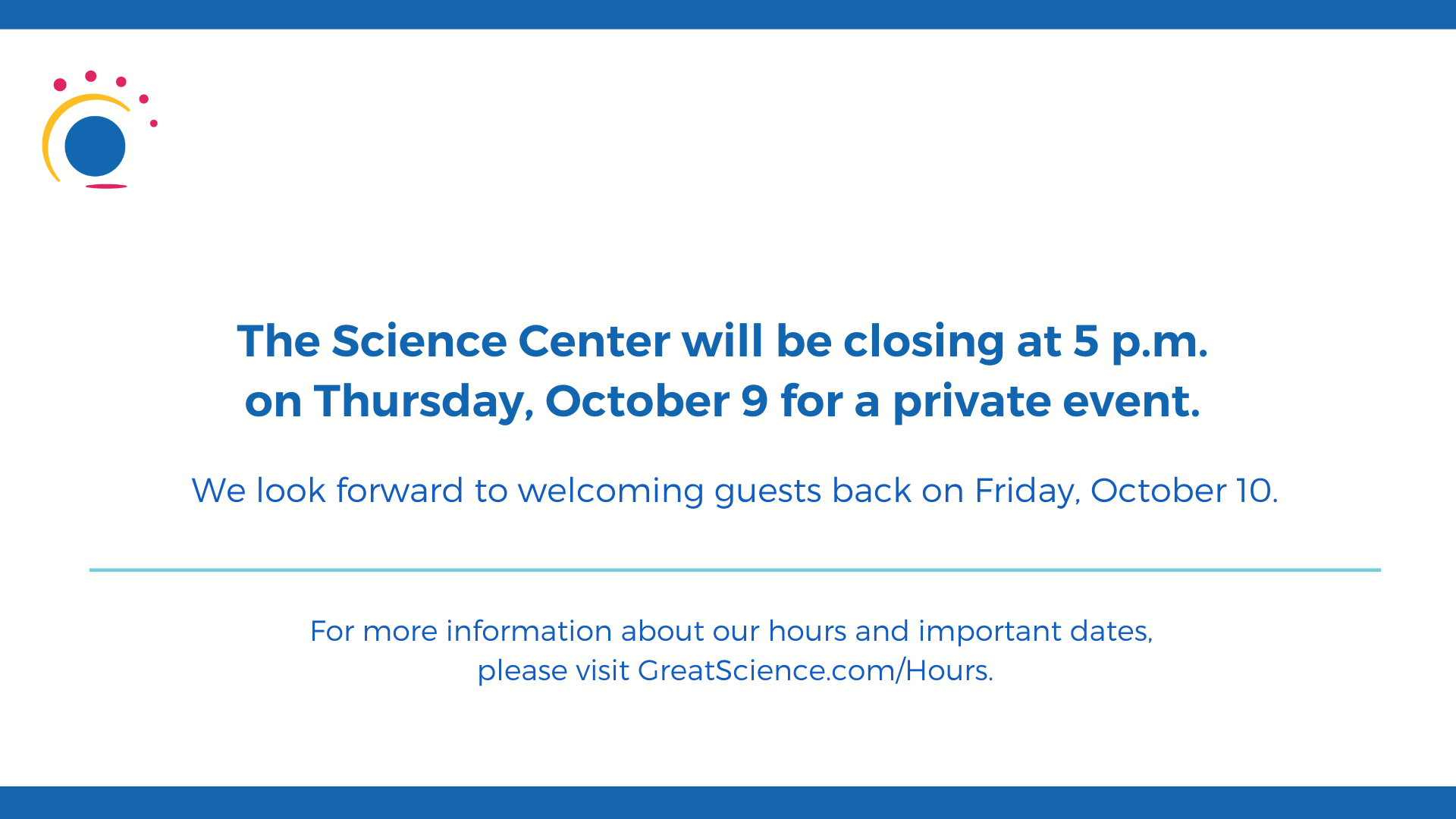 Thursday 10.09.25 Closure Pop Up 