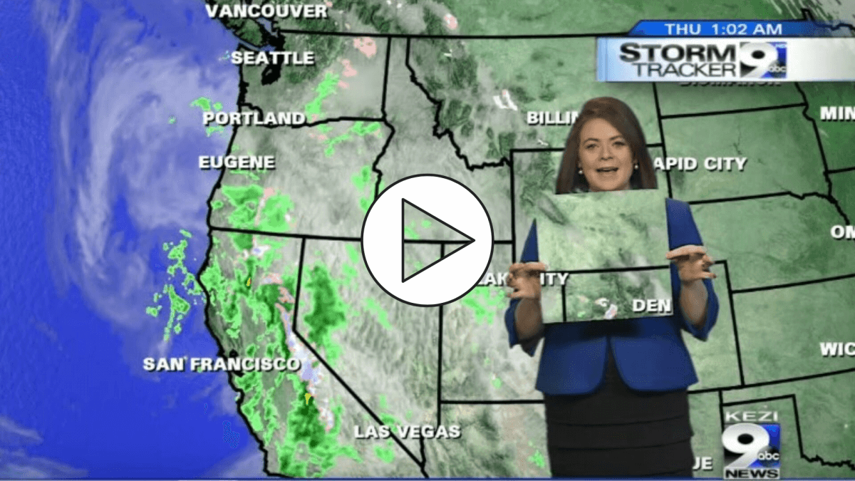 The weather forecast uses a Green Screen and So Can You