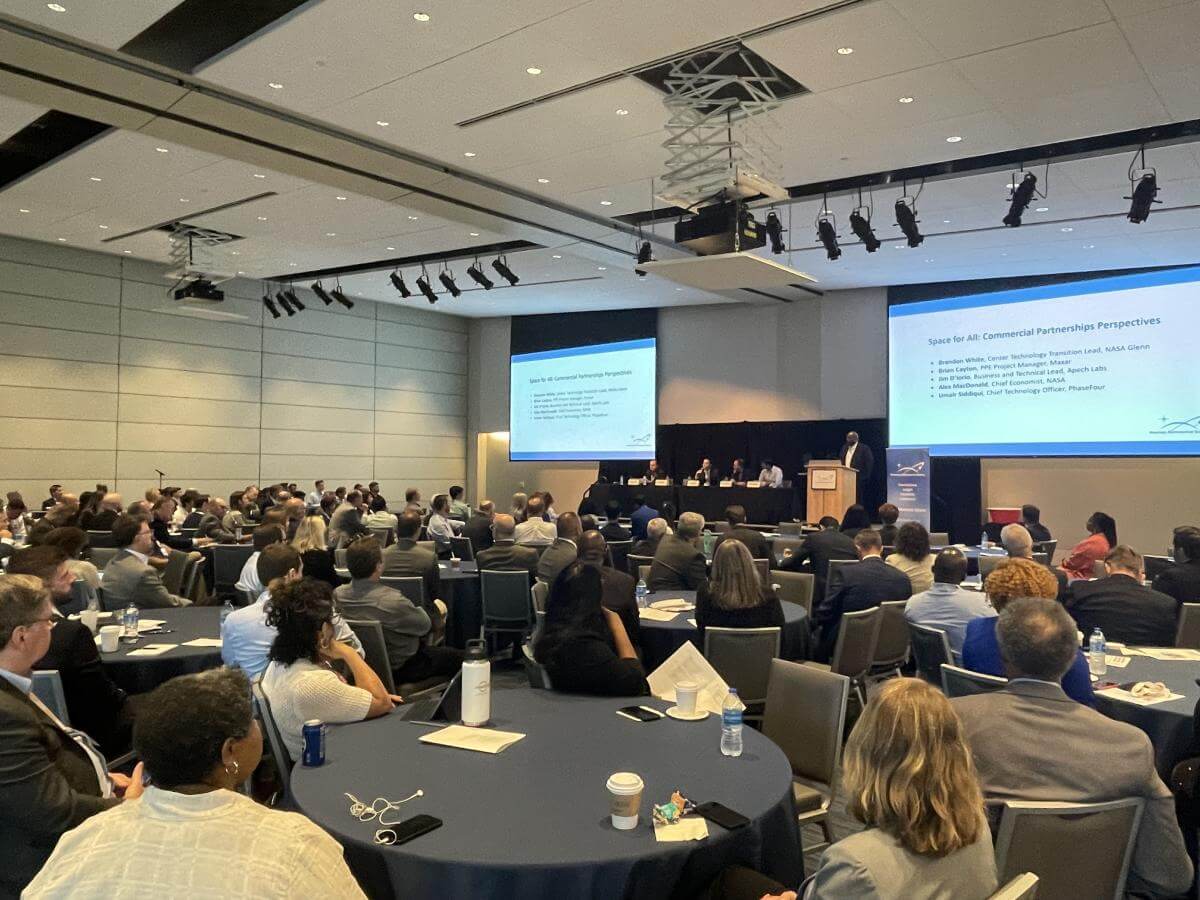  AAS Glenn Space Technology Symposium attendees enjoy a timely and relevant panel discussion.